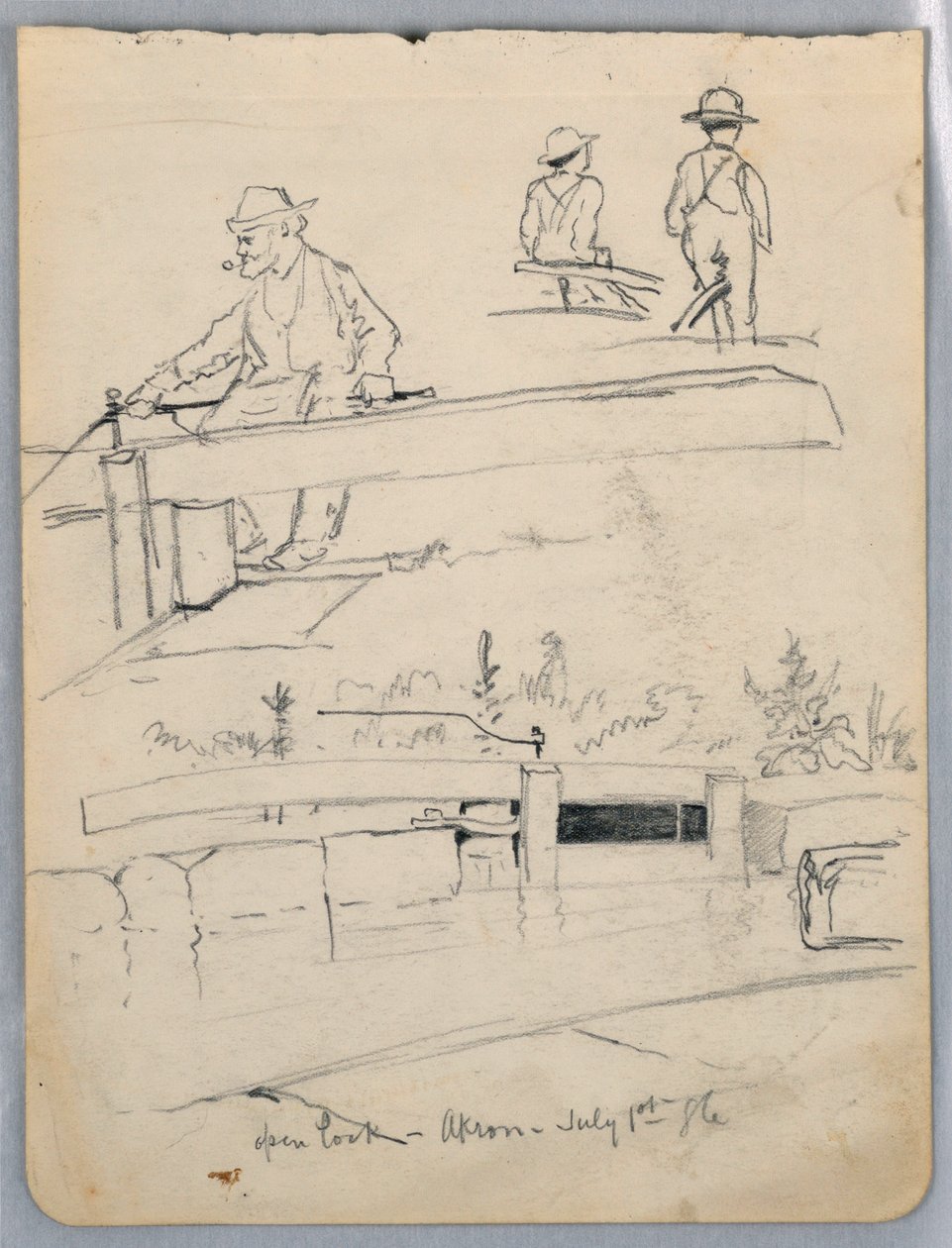 Écluse ouverte, Akron, Ohio - James Henry Moser