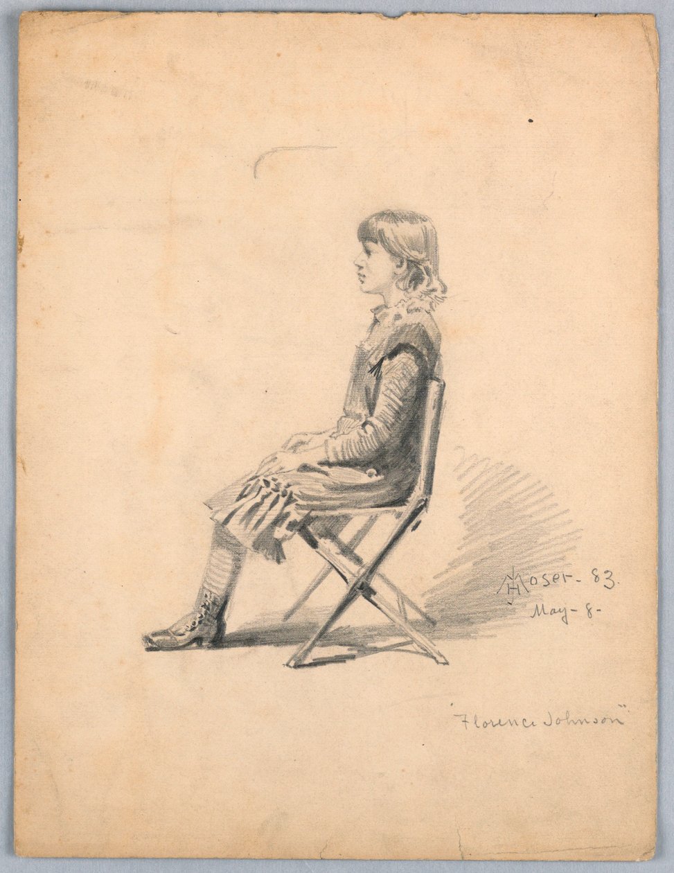 Portrait de Florence Johnson - James Henry Moser