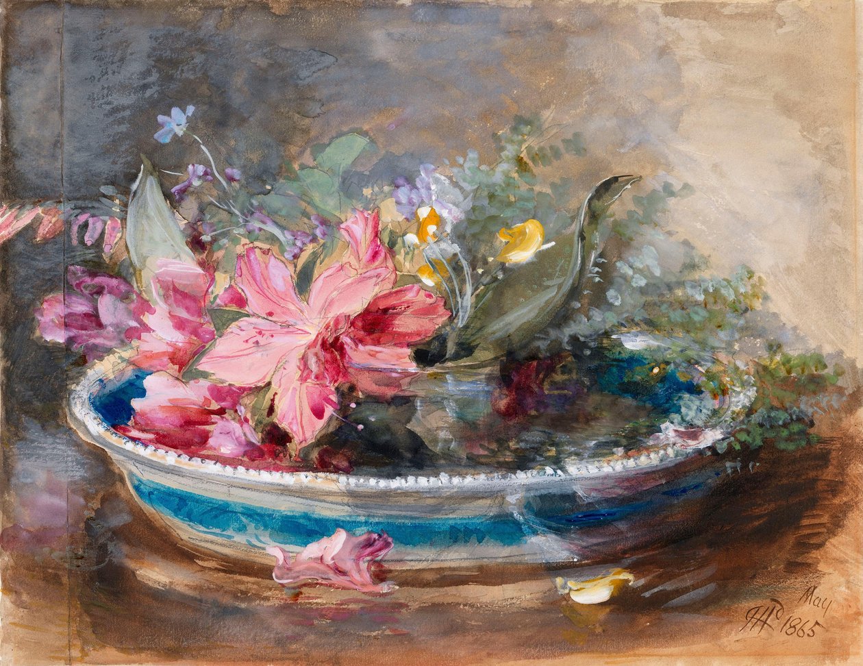 Fleurs dans un bol - James Holland