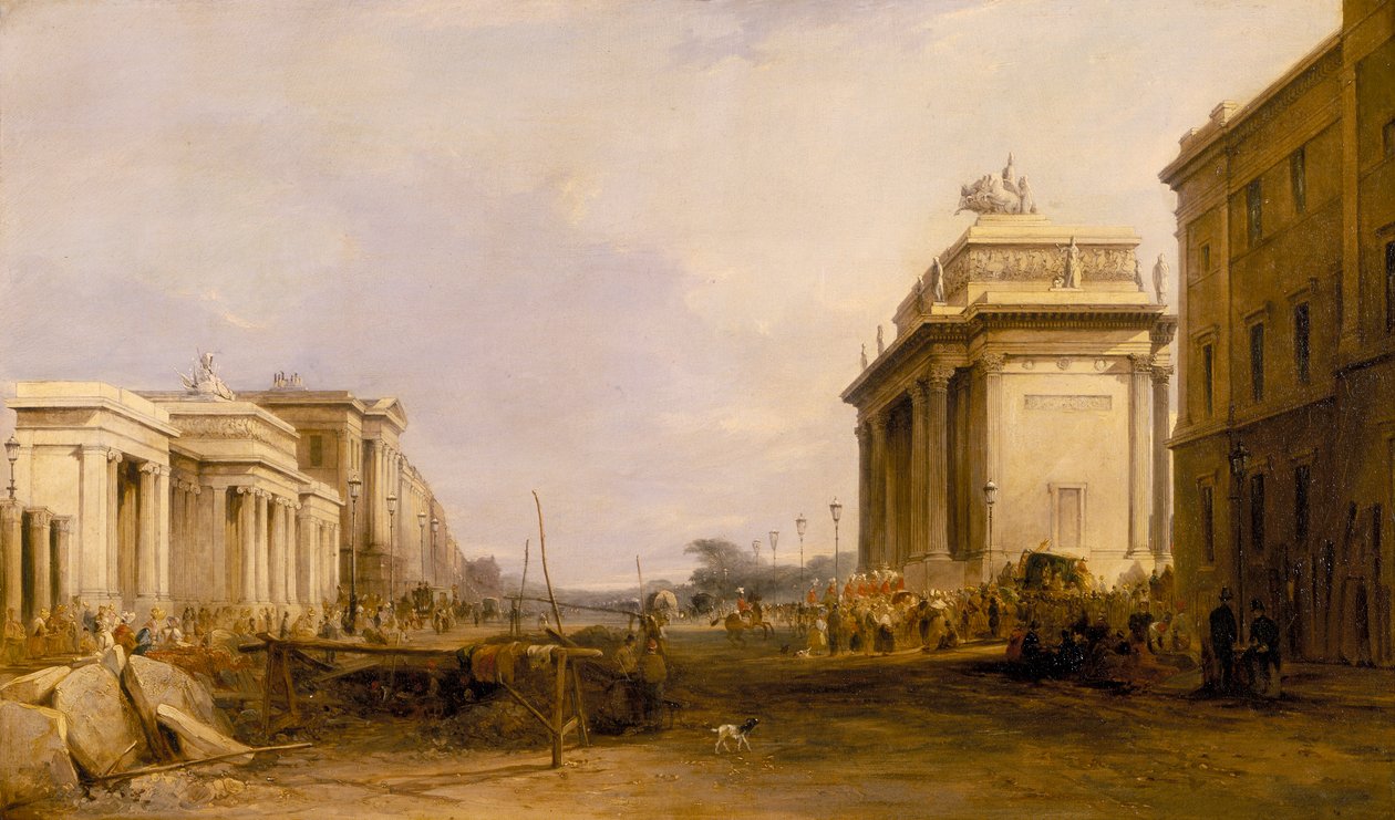 Hyde Park Corner et Constitution Arch, vers 1833 - James Holland