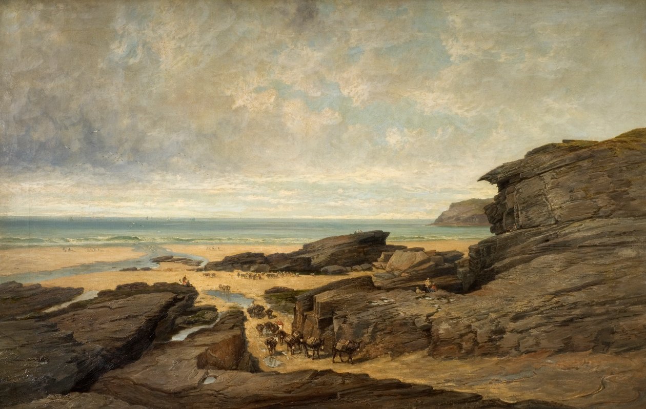 Marée basse, Trebarwith Strand, Tintagel, Cornouailles - James Holland