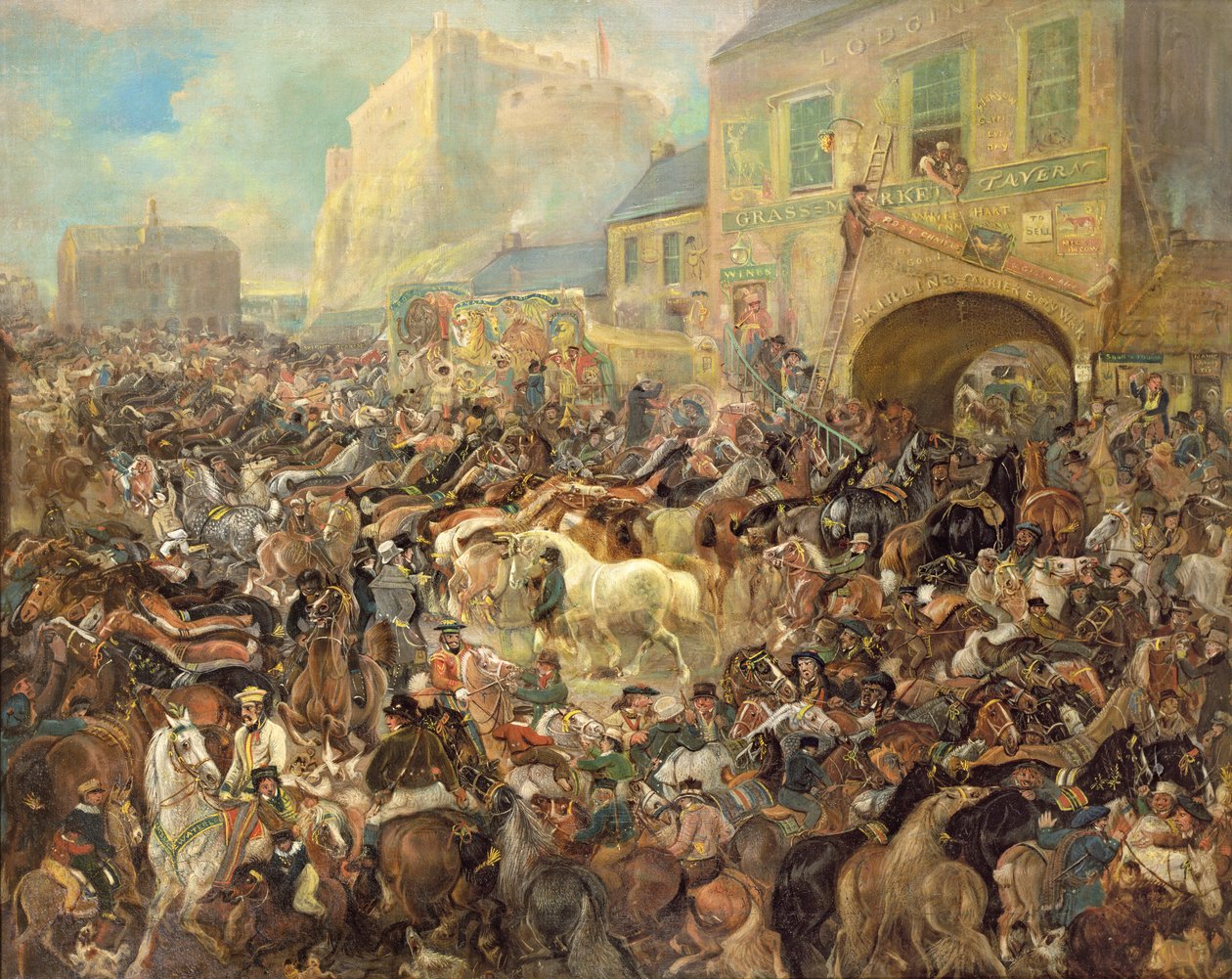 La foire aux chevaux dans le marché aux herbes - James Howe
