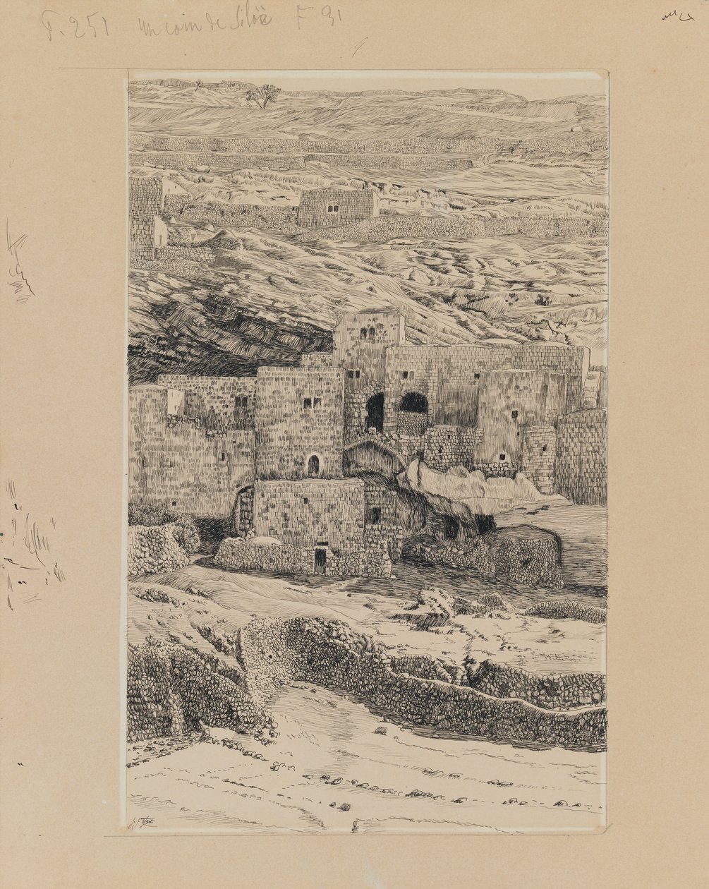 Un coin du village de Siloé (illustration de La Vie de Notre Seigneur Jésus-Christ) - James Jacques Joseph Tissot