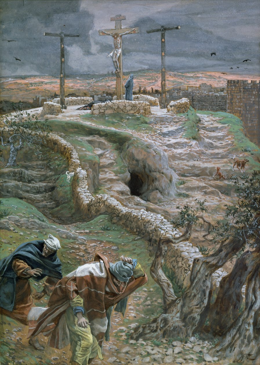 Jésus seul sur la croix, illustration pour La Vie du Christ - James Jacques Joseph Tissot