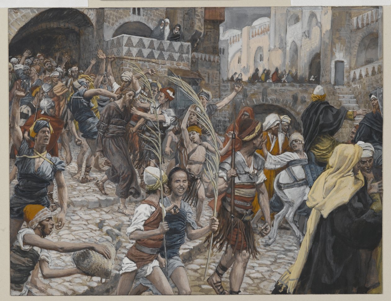 Jésus Conduit de Caïphe à Pilate, illustration de La Vie de Notre Seigneur Jésus-Christ, 1886-94 - James Jacques Joseph Tissot