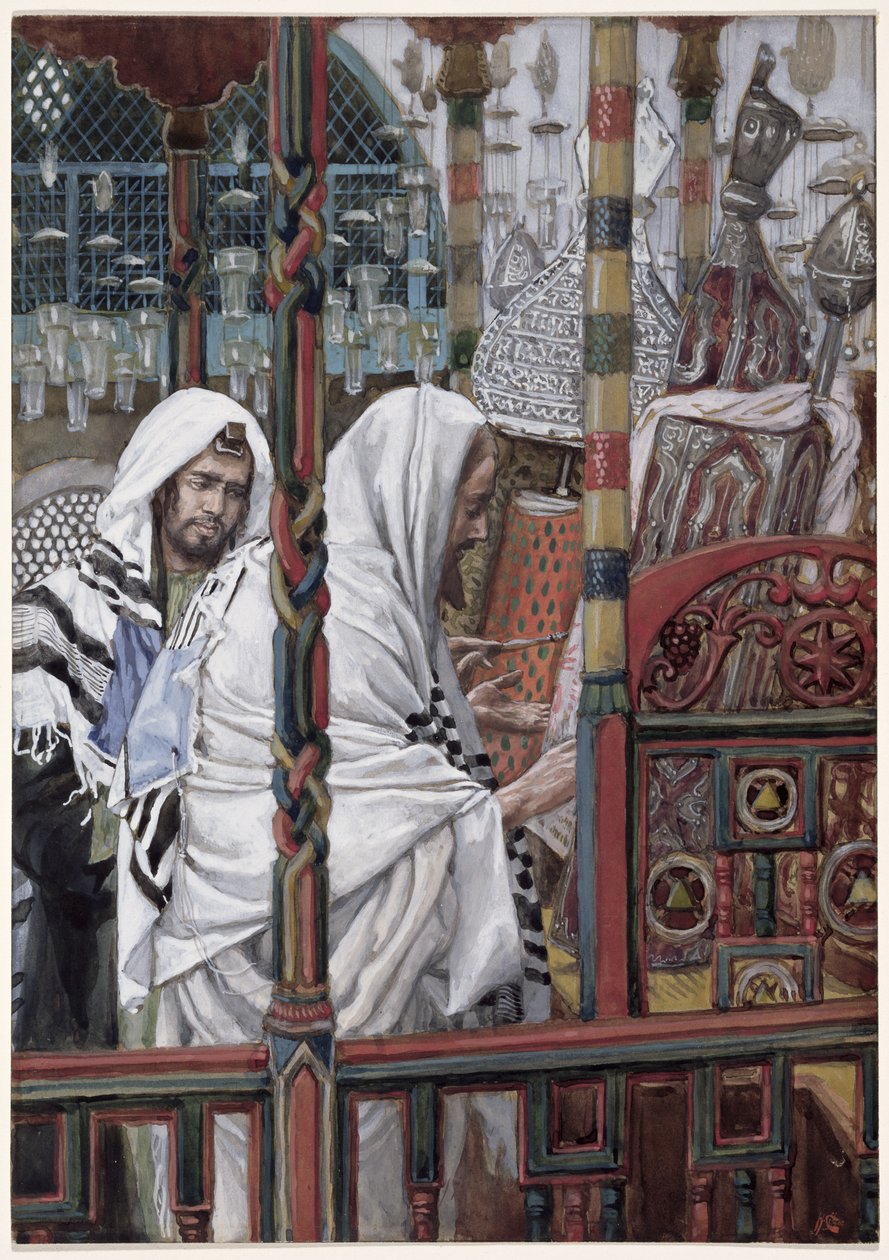 Jésus enseignant dans la synagogue, illustration pour La Vie du Christ - James Jacques Joseph Tissot