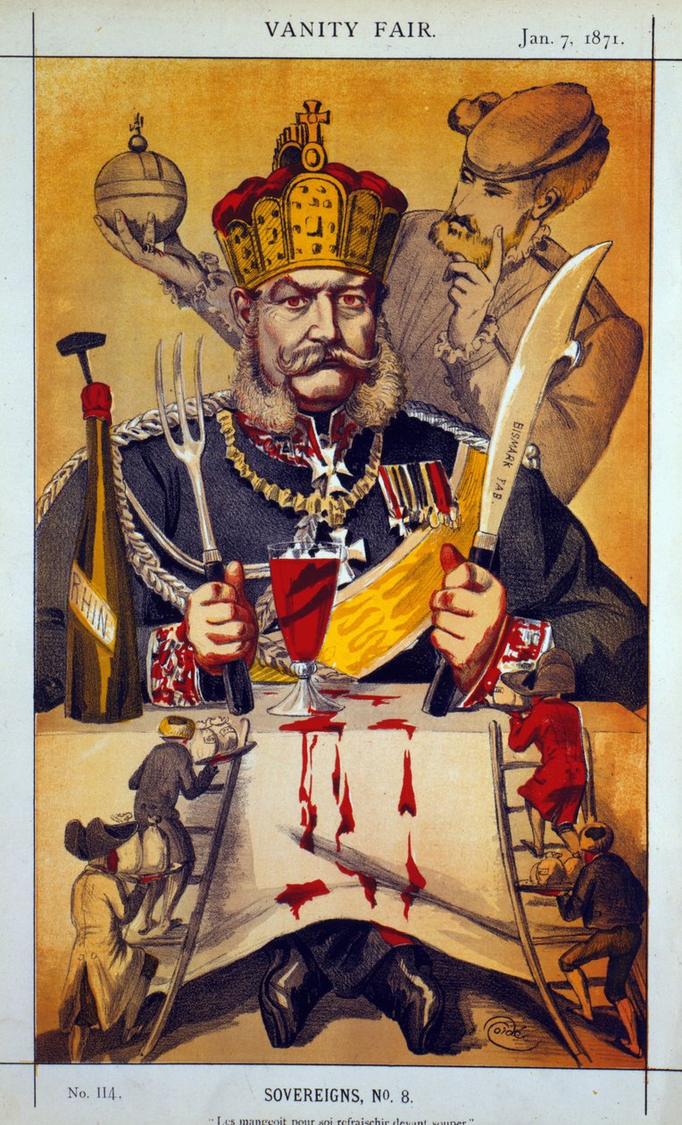Souverains n°8, caricature de Vanity Fair, 1871 - James Jacques Joseph Tissot