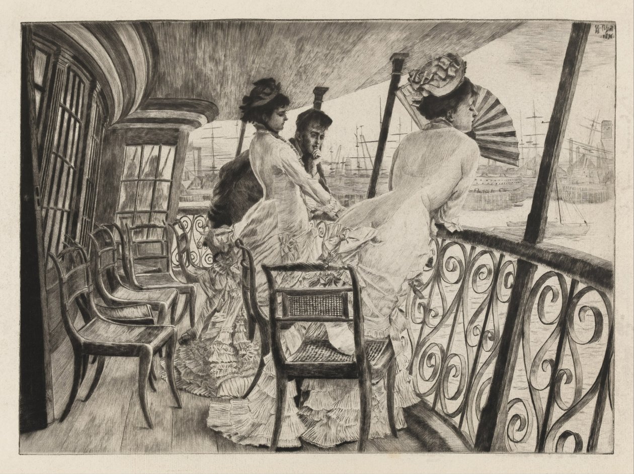 La galerie du H.M.S. Calcutta à Portsmouth - James Jacques Joseph Tissot