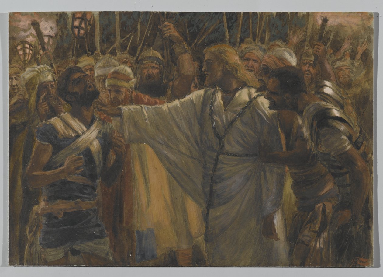 La guérison de Malchus, illustration de La Vie de Notre Seigneur Jésus-Christ, 1886-94 - James Jacques Joseph Tissot