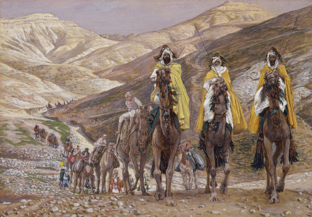 Les Rois Mages en route pour Bethléem, illustration pour La Vie du Christ, c.1886-94 - James Jacques Joseph Tissot