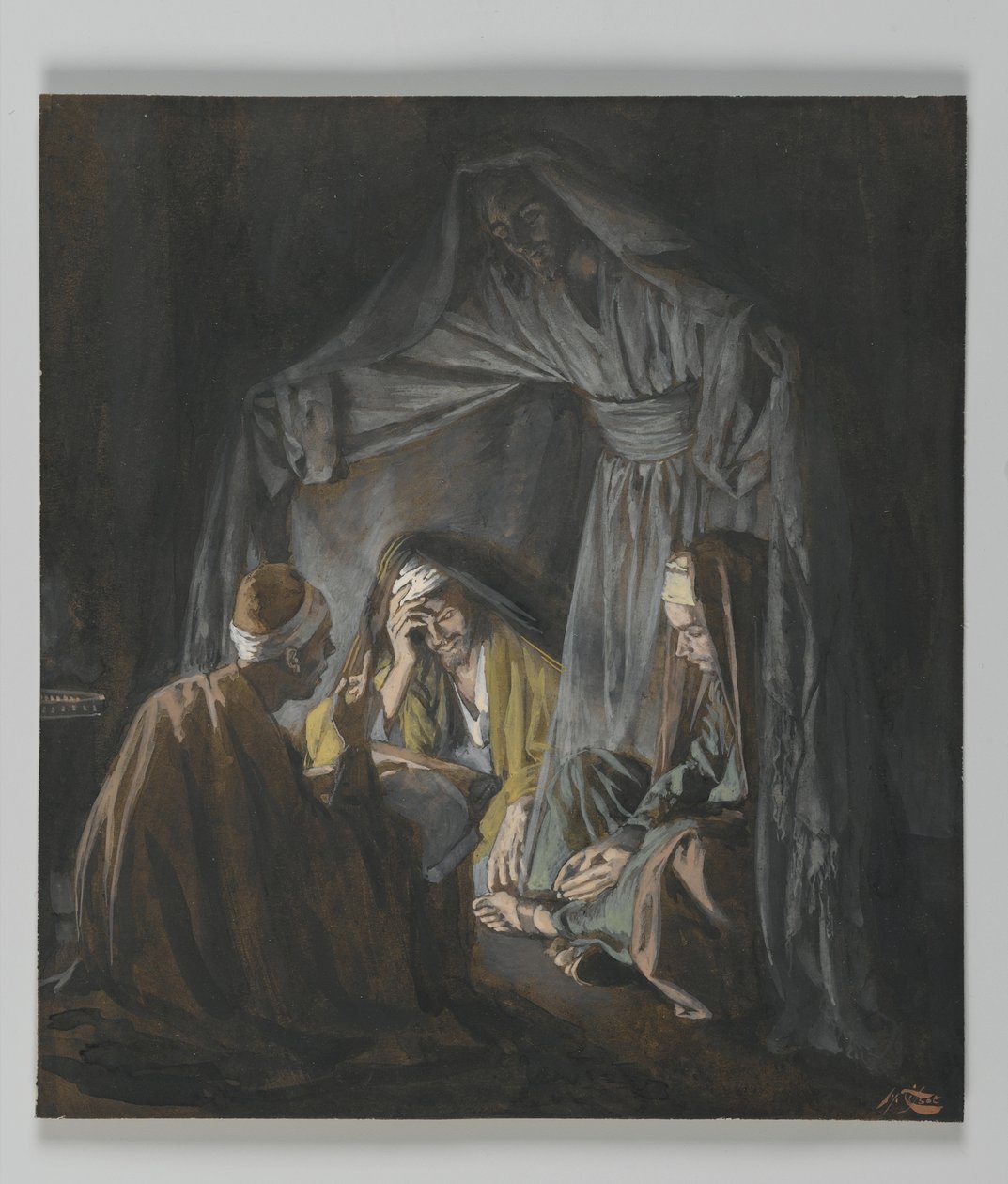 Deux ou trois réunis en mon nom, illustration de La vie de notre Seigneur Jésus-Christ - James Jacques Joseph Tissot