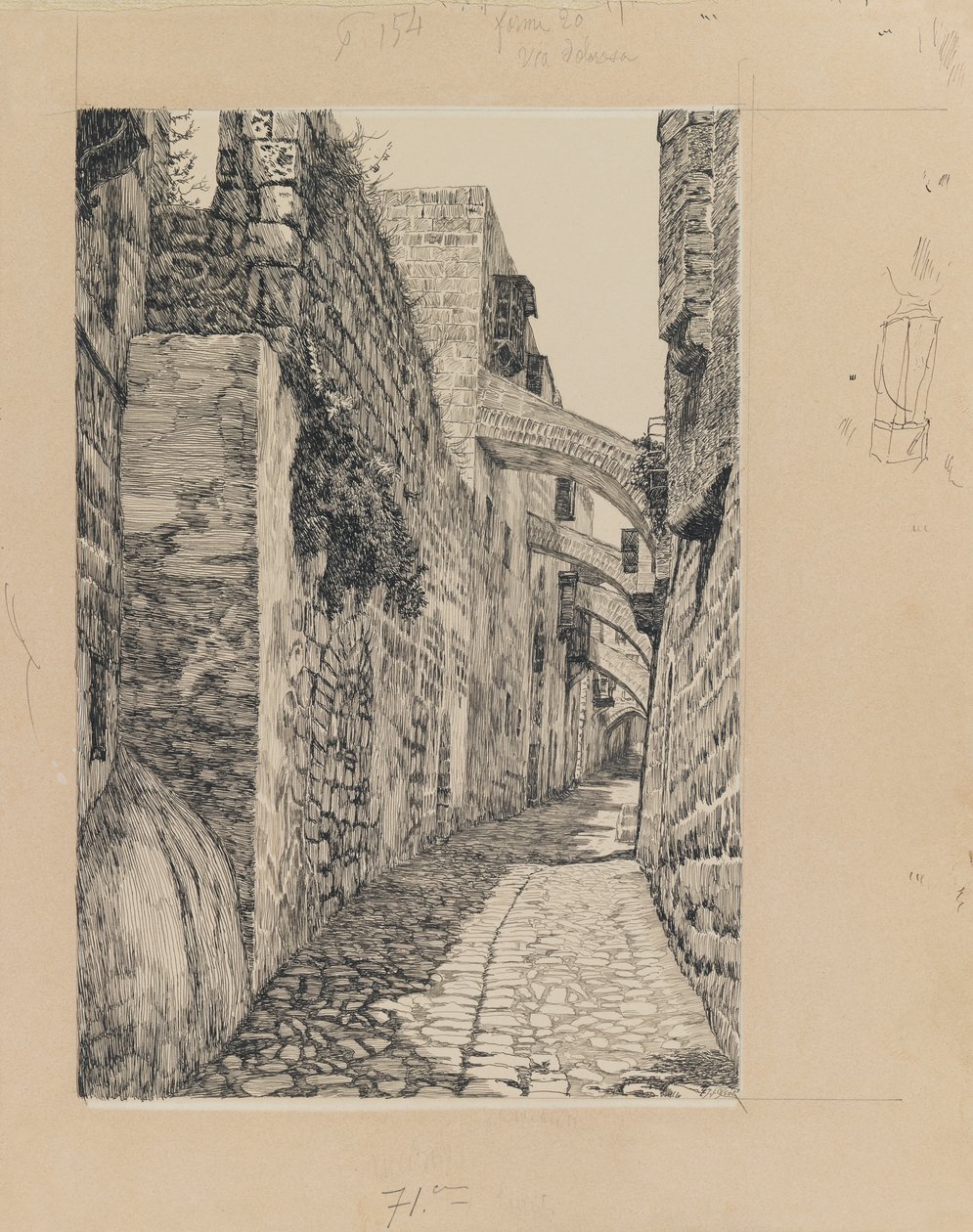 Via Dolorosa, Jérusalem (illustration de La Vie de Notre Seigneur Jésus-Christ) - James Jacques Joseph Tissot