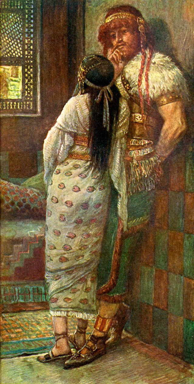 Samson et sa femme par J James Tissot - Bible - James Jacques Joseph after Tissot