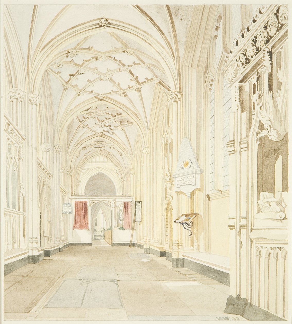 Aile nord de St Mary Redcliffe, vue vers l