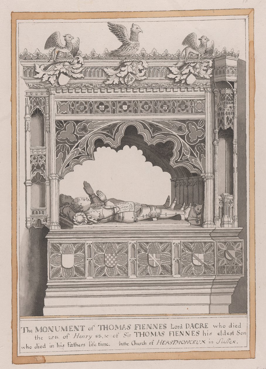Le monument de Thomas Fiennes - James Lambert  of Lewes