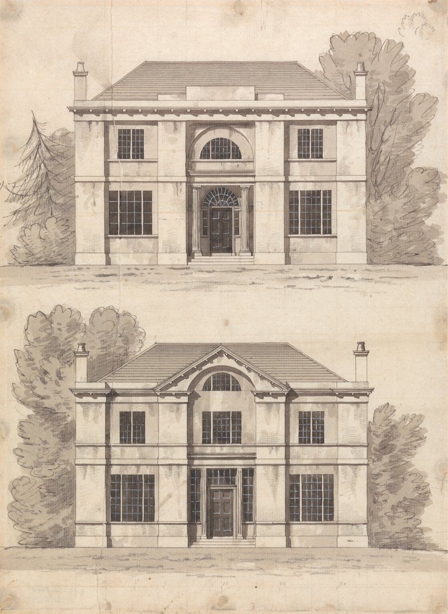 Dessin préparatoire pour les dessins 5 et 6, planche 3 d