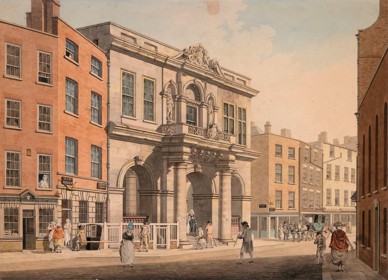 Le Tholsel, Skinners Row, Dublin - James Malton
