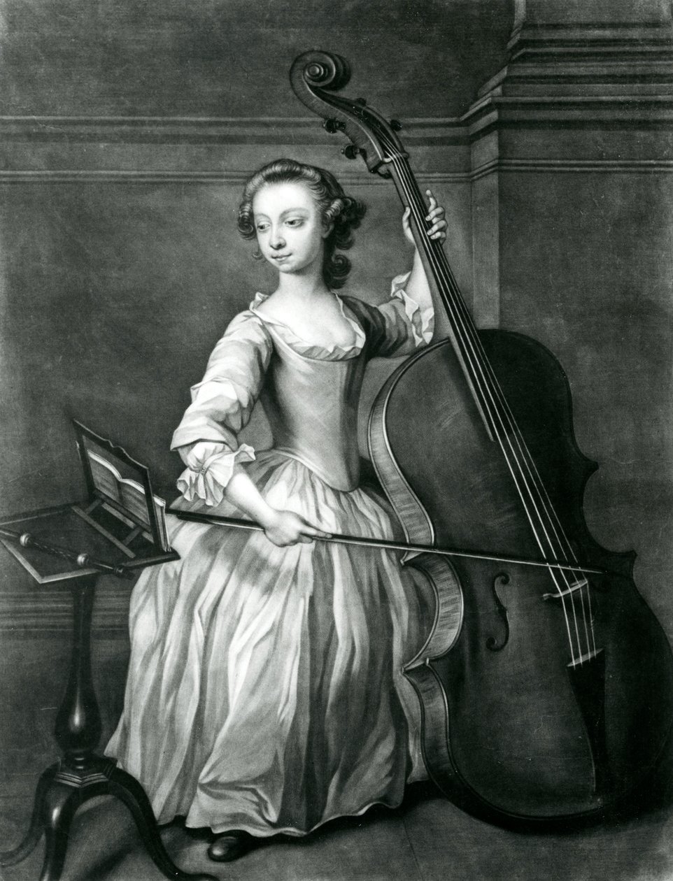 Portrait de Benjamin Hallett (mezzotinte) - James McArdell