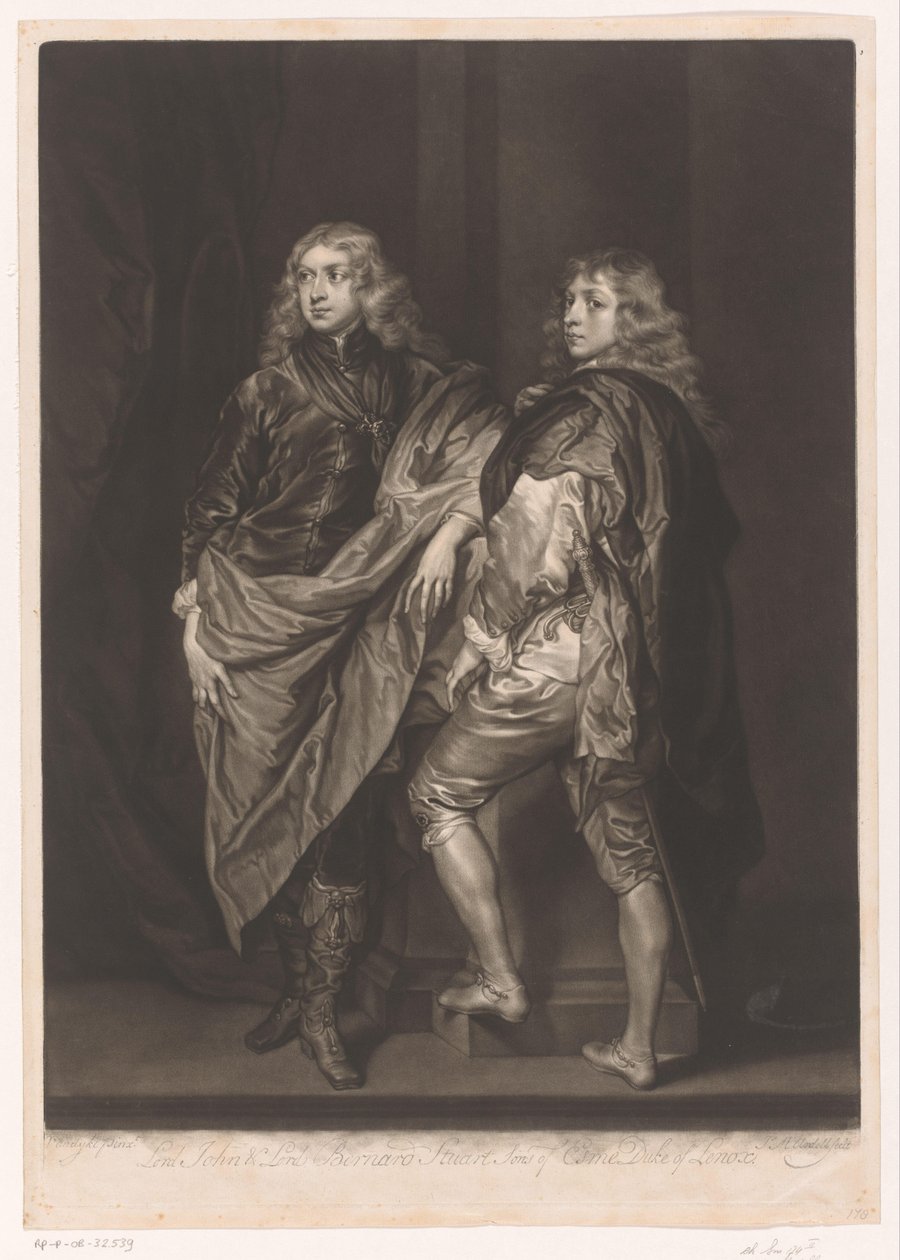 Portrait de John et Bernard Stuart - James McArdell