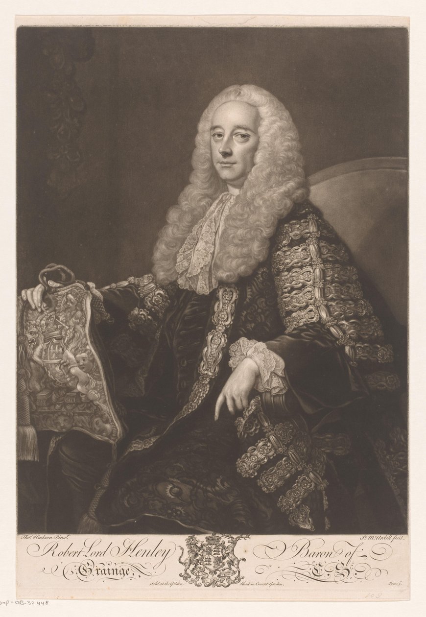 Portrait de Robert Henley - James McArdell