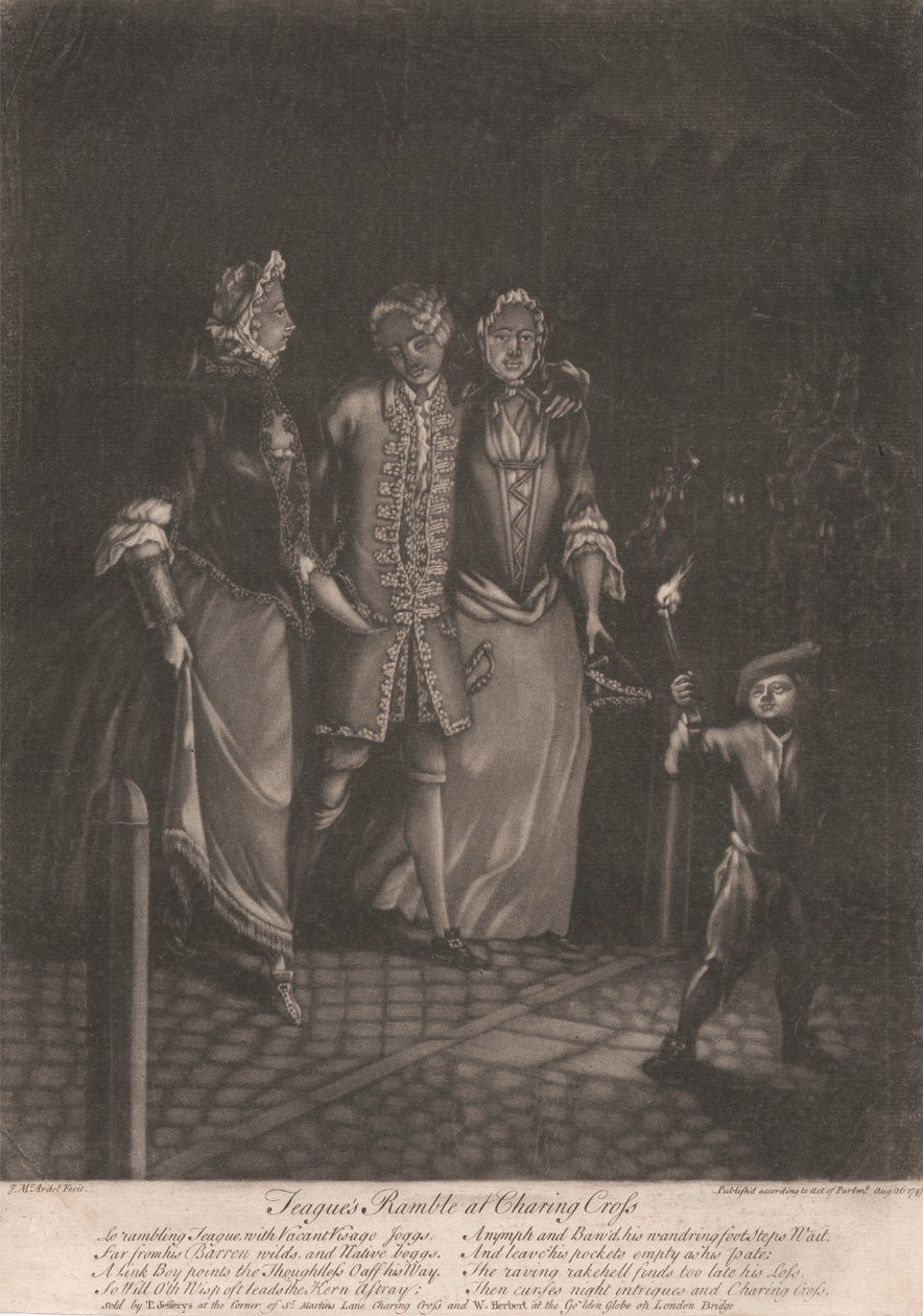 La promenade de Teague à Charing Cross - James McArdell