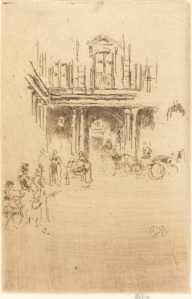 Un coin du Palais Royal - James Abbott McNeill Whistler