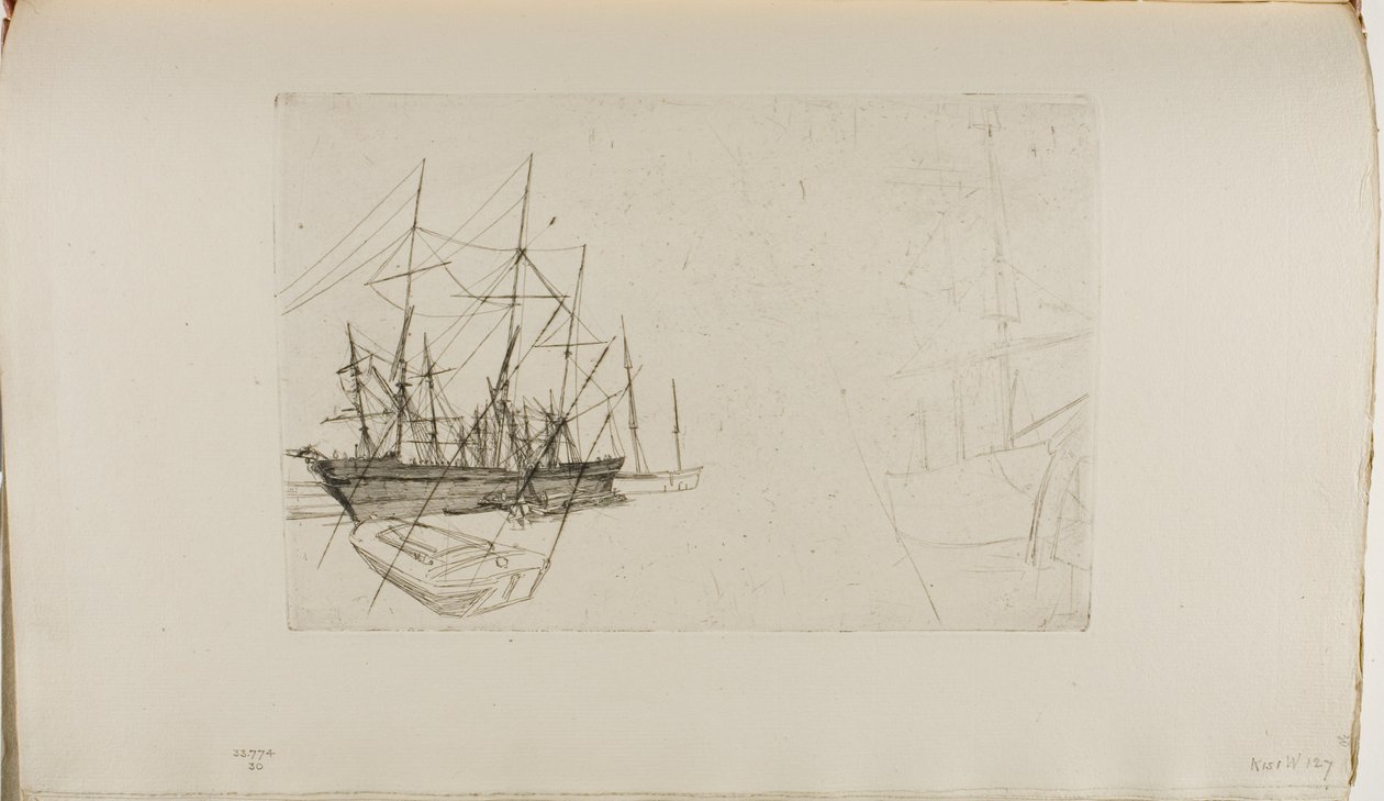 Esquisse de navires - James Abbott McNeill Whistler