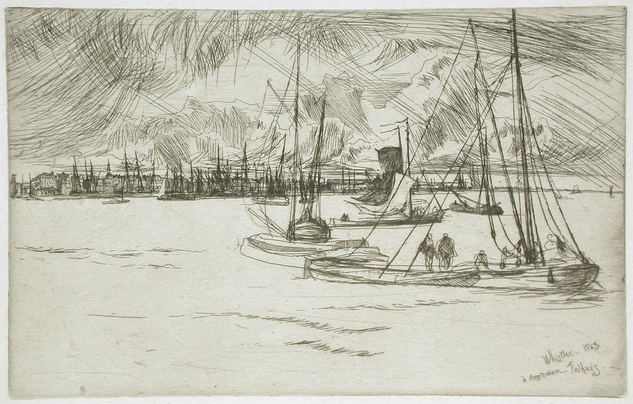Amsterdam vu du Tolhuis - James McNeill Whistler