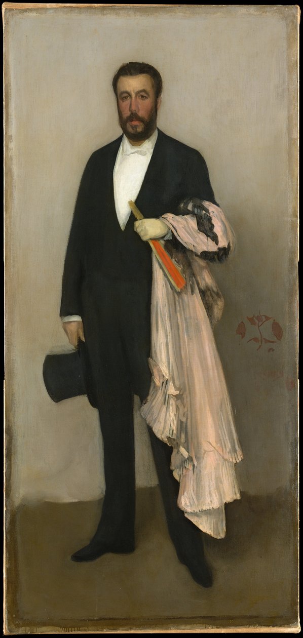 Composition en couleur chair et noir : Portrait de Théodore Duret - James McNeill Whistler