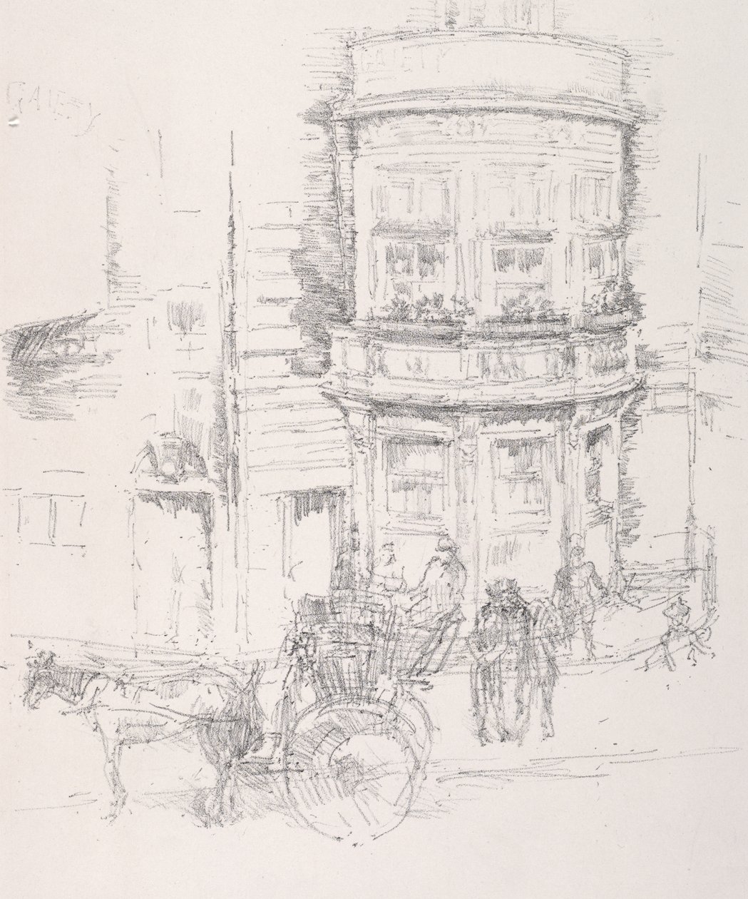 Arrière du Gaiety Theatre - James McNeill Whistler