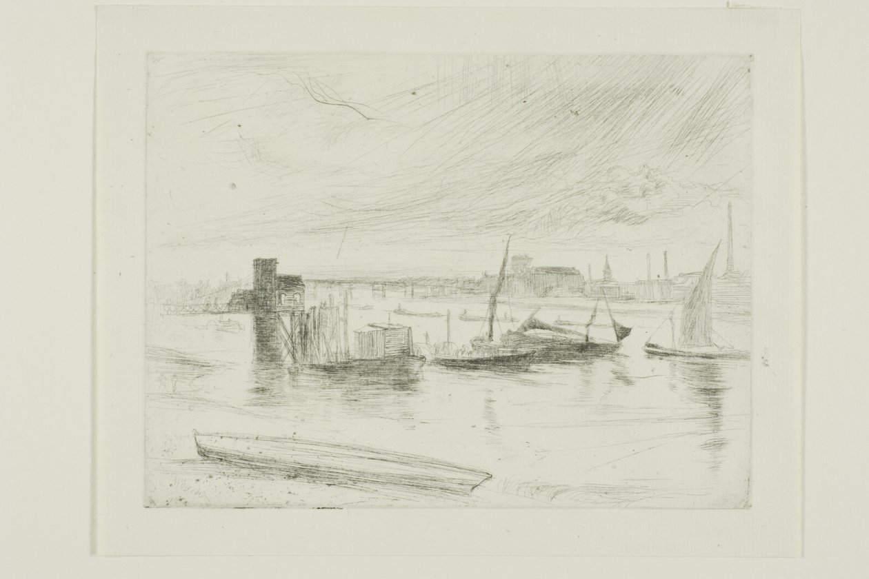 Aube à Battersea (Cadogan Pier) - James Abbott McNeill Whistler