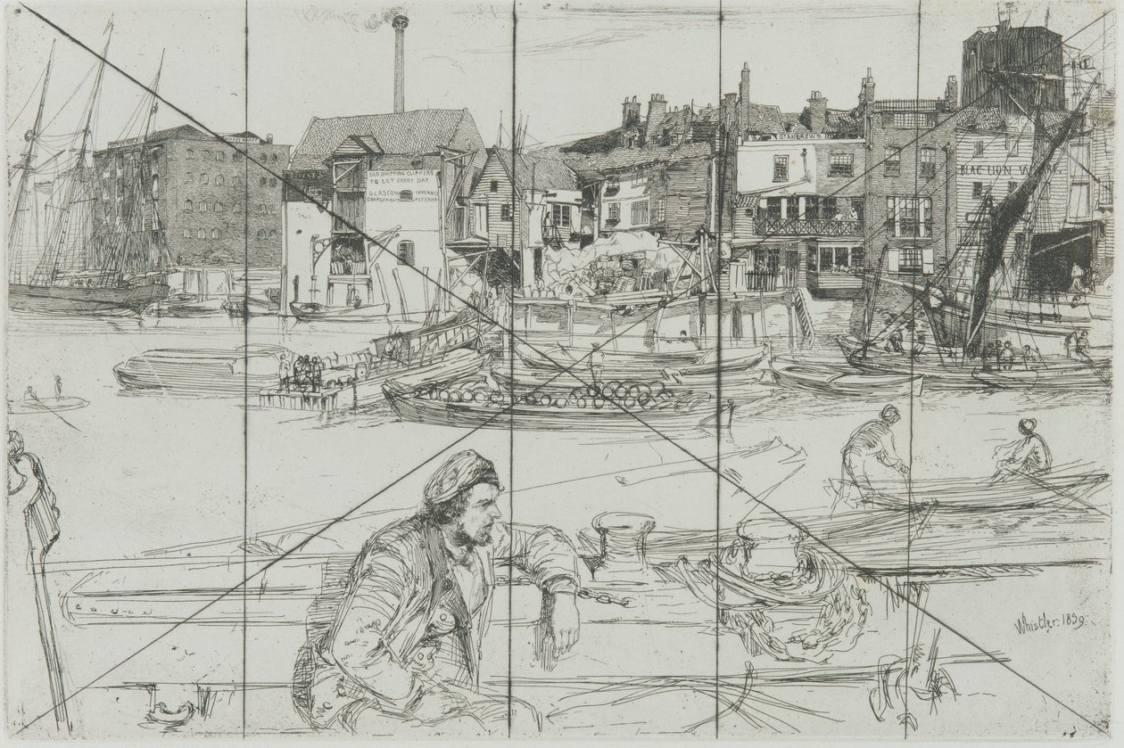 Quai du Lion Noir - James Abbott McNeill Whistler