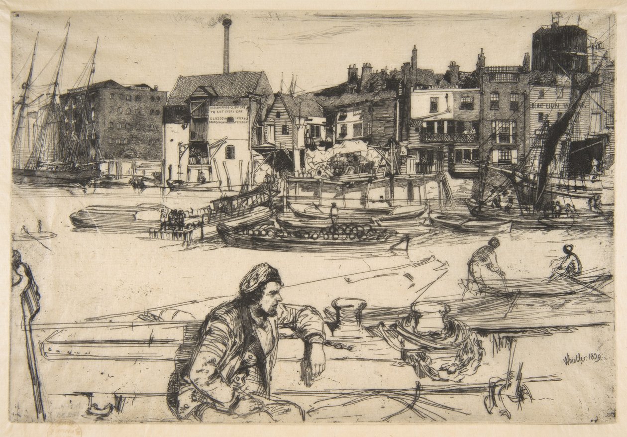 Quai du Lion Noir - James McNeill Whistler