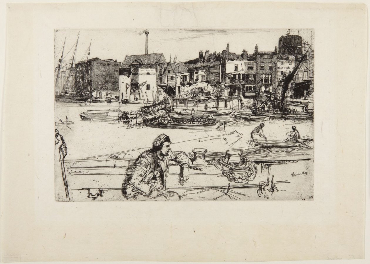 Quai du Lion Noir - James McNeill Whistler