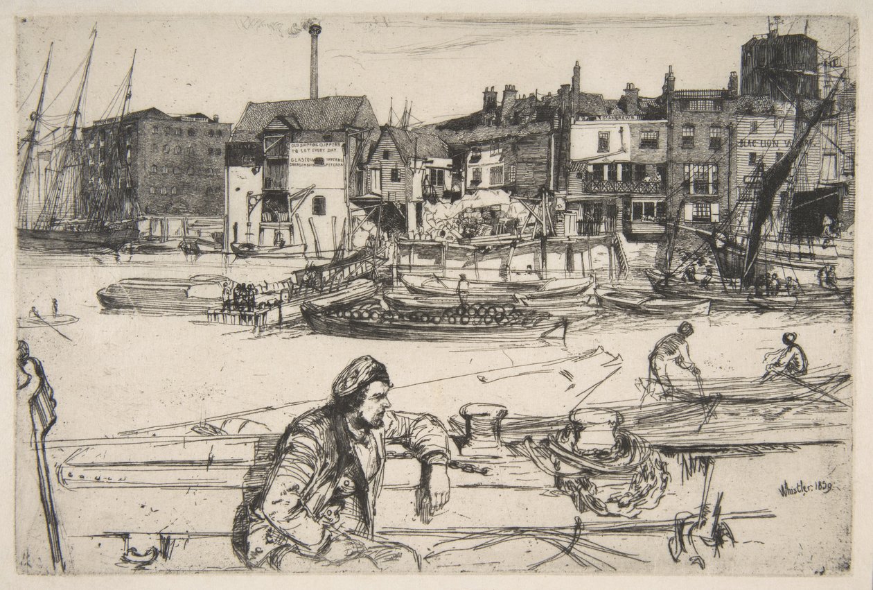 Quai du Lion Noir - James McNeill Whistler