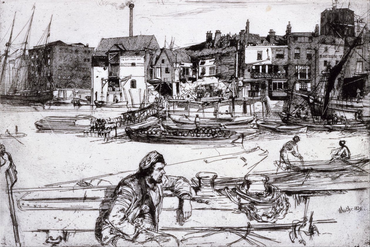 Black Lion Wharf - James McNeill Whistler