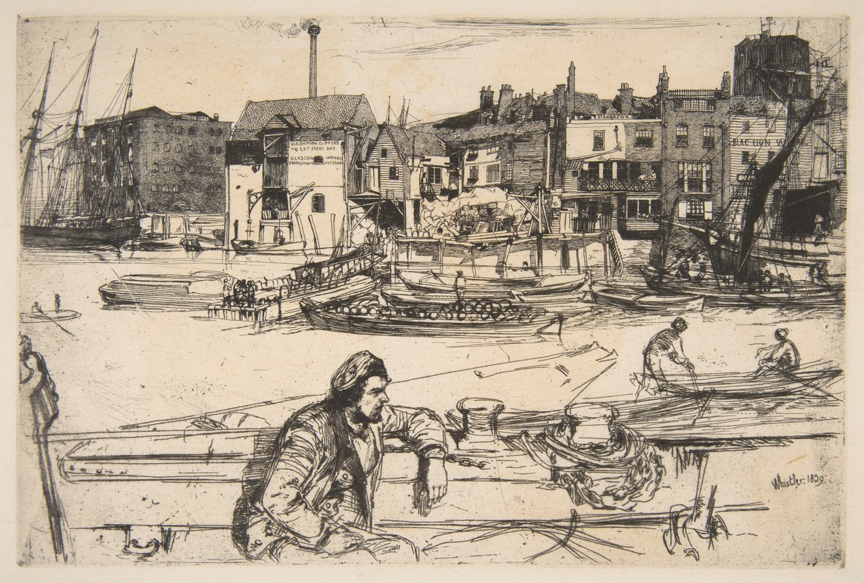Black Lion Wharf - James McNeill Whistler
