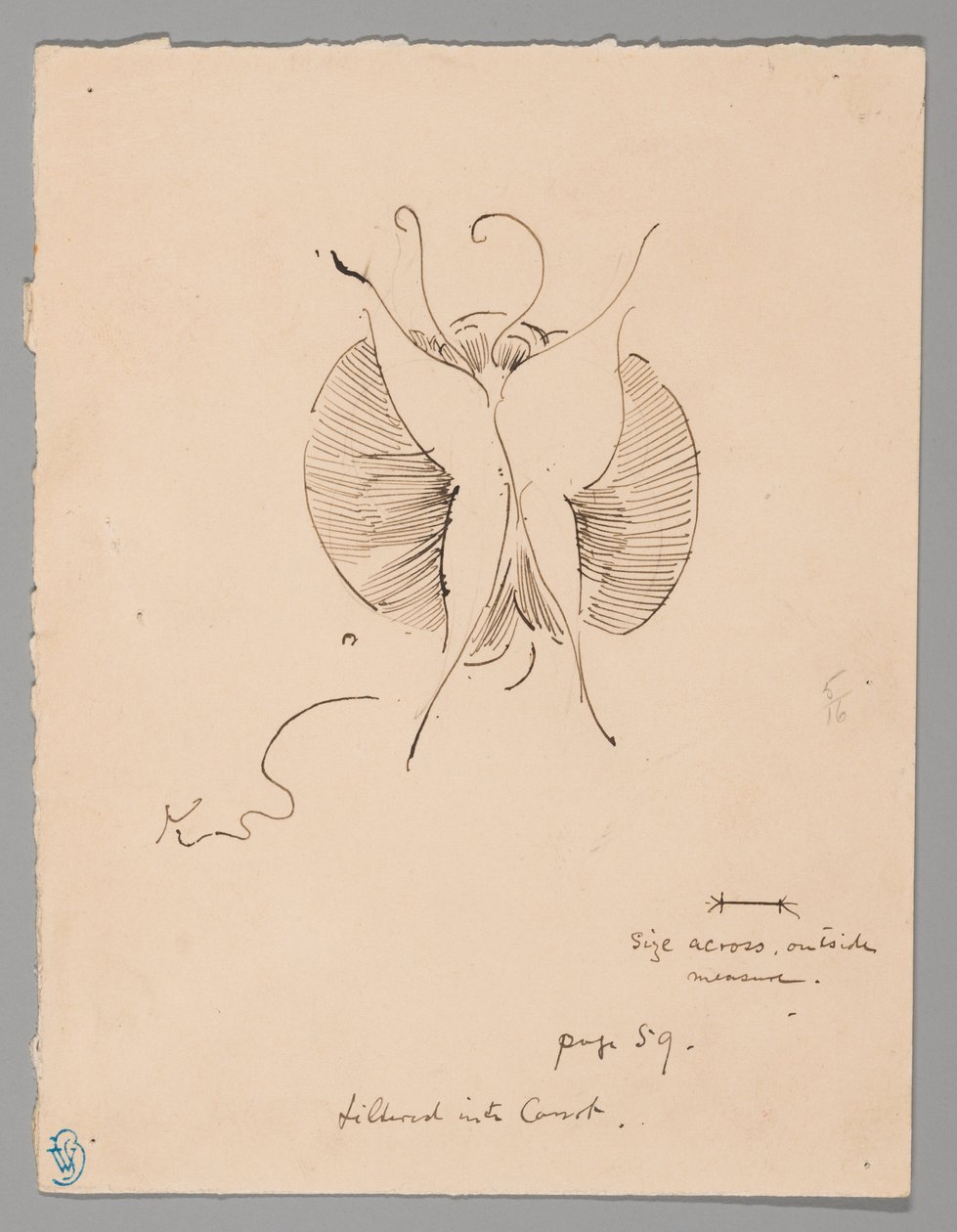 Papillon (recto) ; Fragment de papillon (verso) - James McNeill Whistler