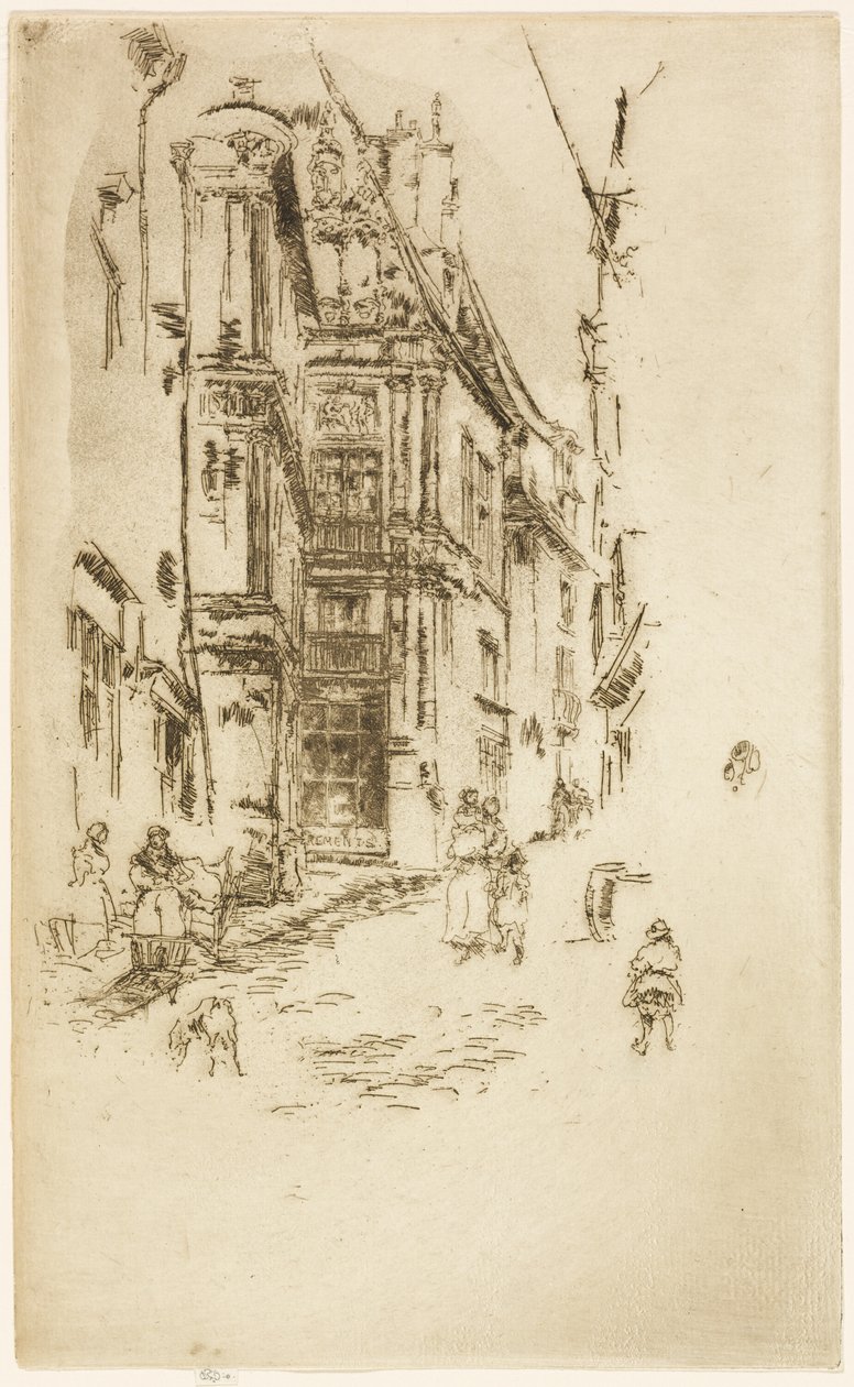 Chancellerie, Loches - James Abbott McNeill Whistler