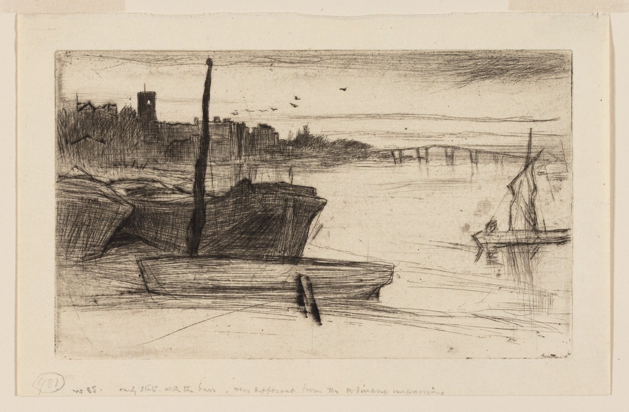Pont et église de Chelsea - James Abbott McNeill Whistler