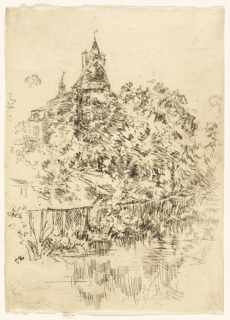 Château de Verneuil, Touraine - James Abbott McNeill Whistler