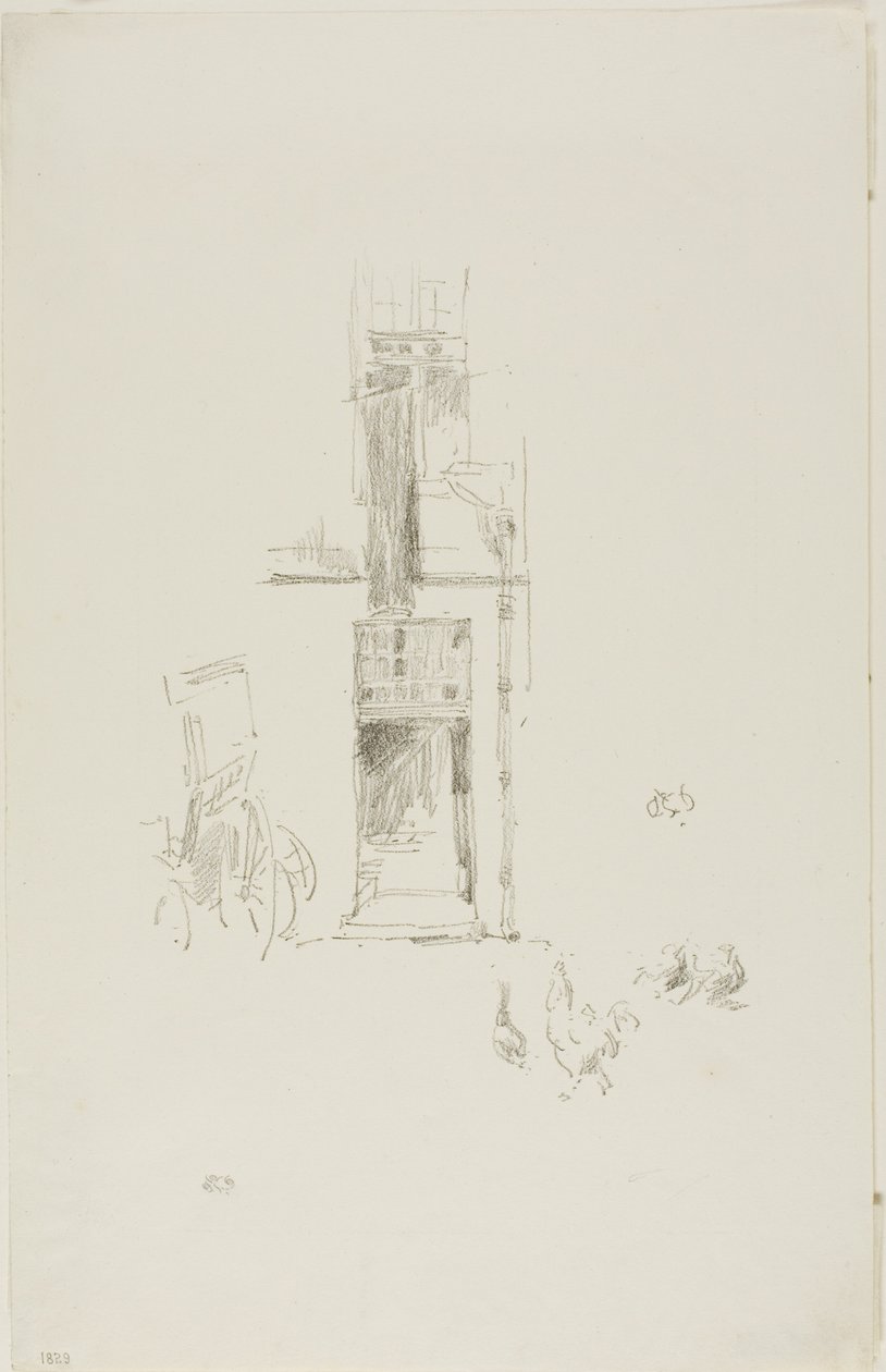Coqs et poules, Hôtel Colbert - James Abbott McNeill Whistler