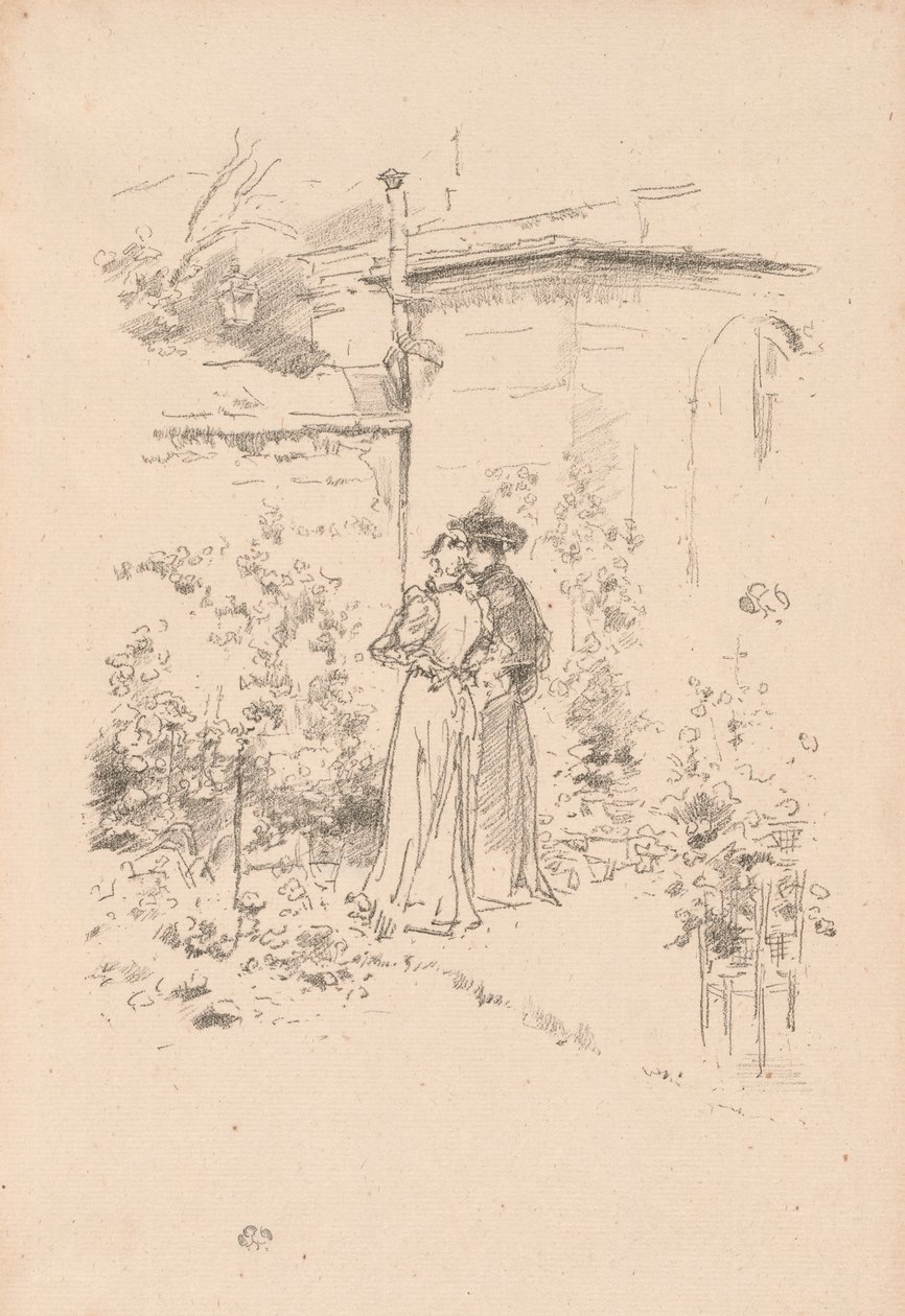Confidences dans le jardin - James Abbott McNeill Whistler
