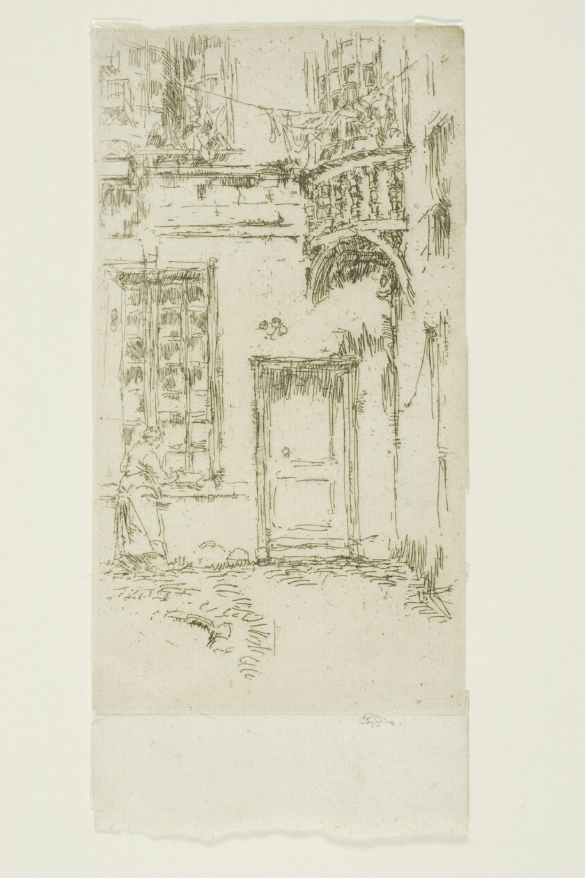 Cour, rue P. L. Courier, Tours - James Abbott McNeill Whistler