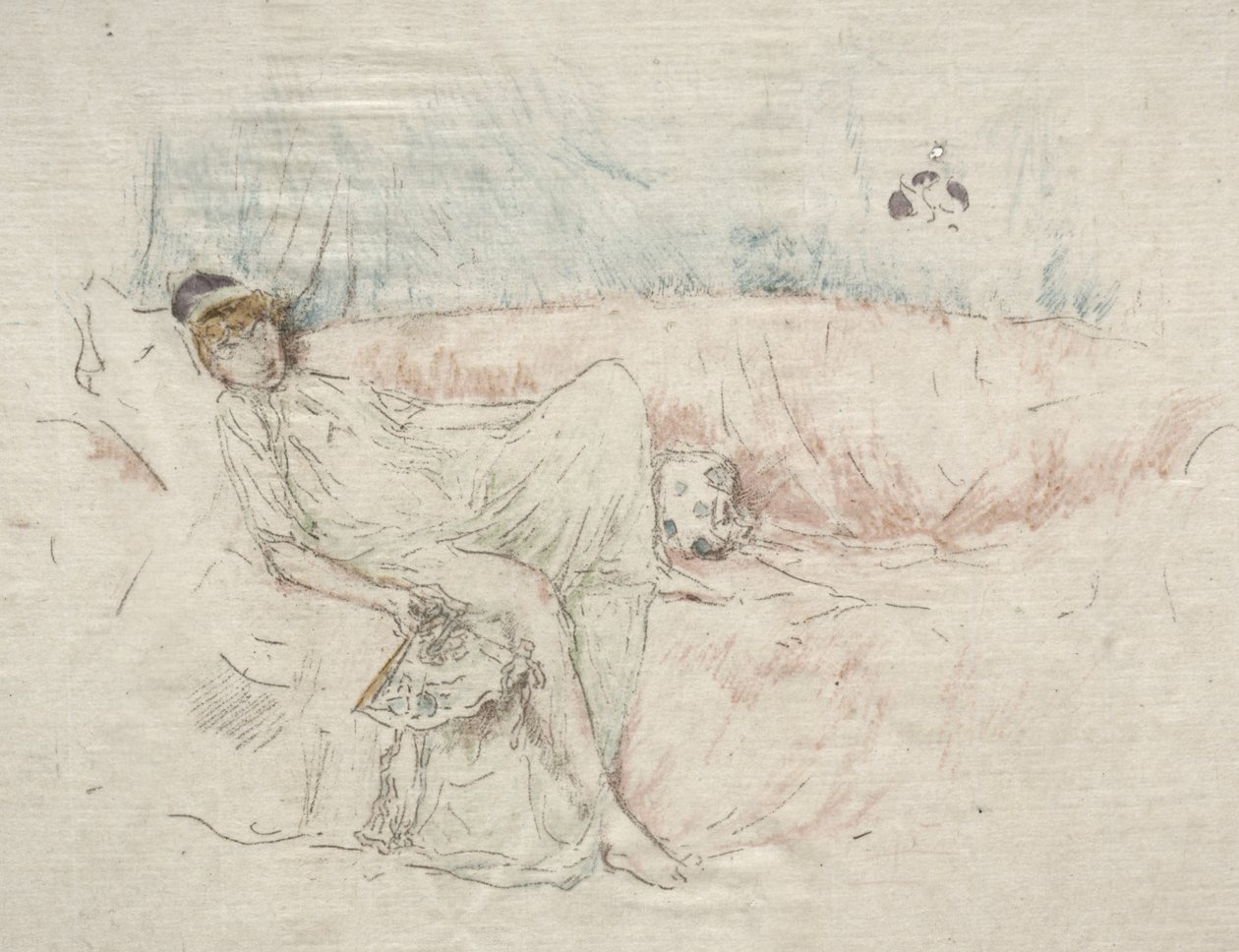 Figure drapée allongée - James McNeill Whistler