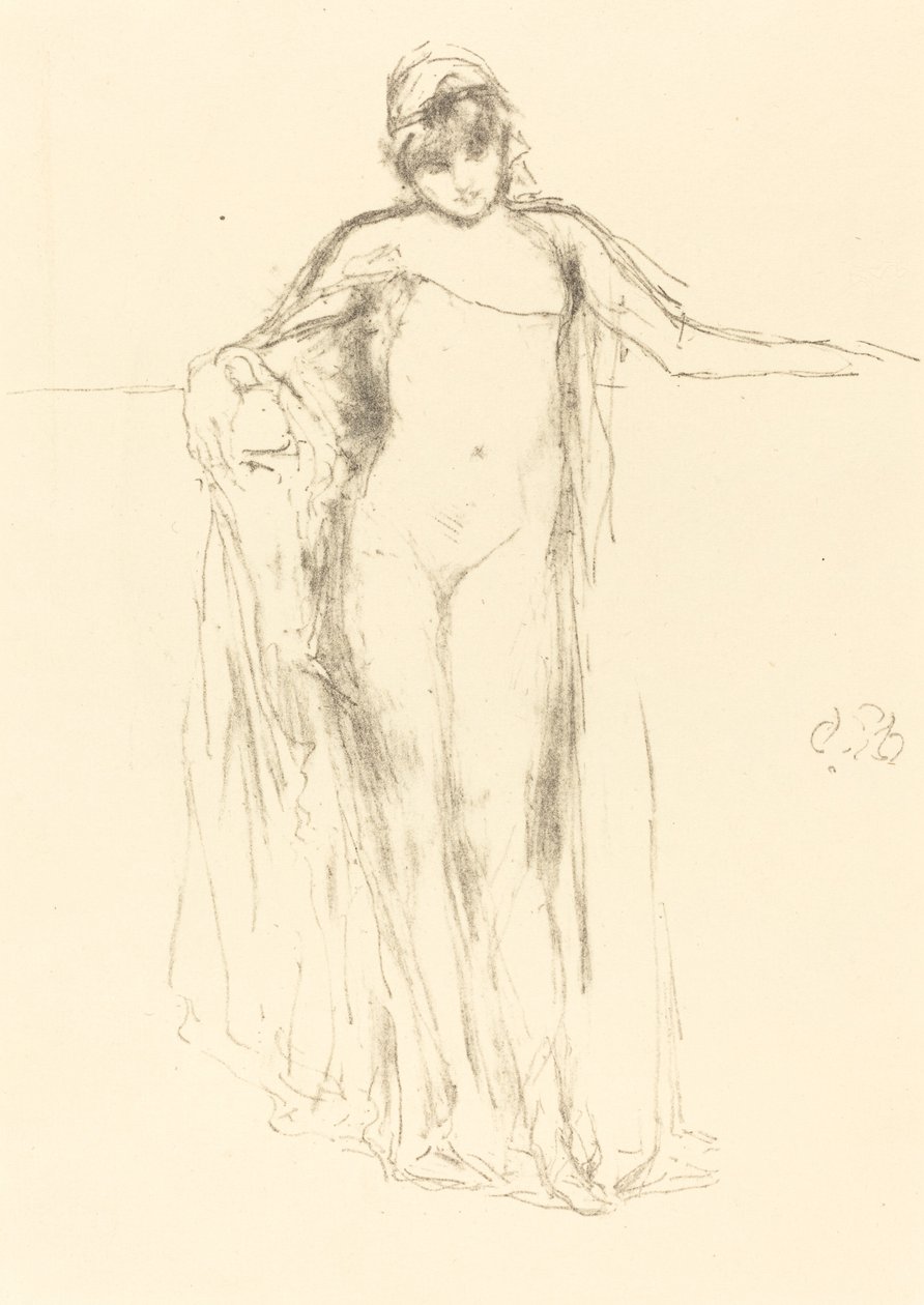 Modèle Drapé, Debout - James Abbott McNeill Whistler