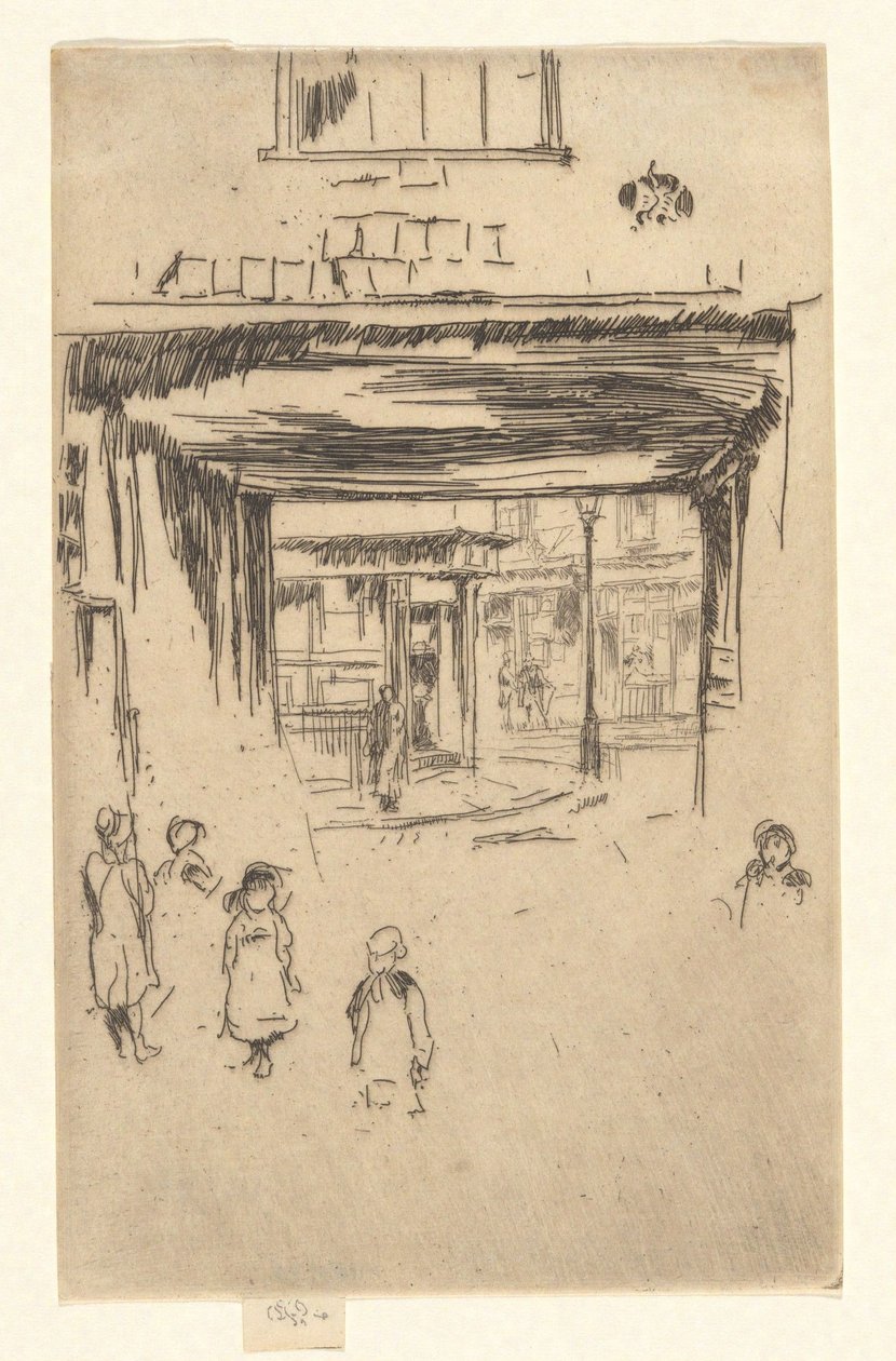 Drury Lane, tiré de la deuxième série « Venise » (une série de vingt-six gravures) - James McNeill Whistler