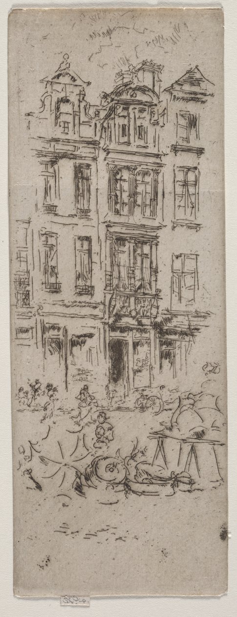 Marché aux fleurs, Bruxelles - James McNeill Whistler