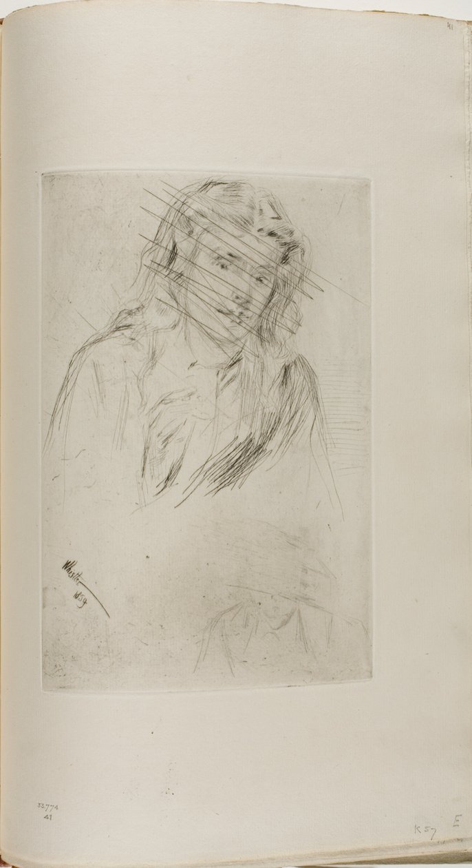 La tête courbée de Fumette - James McNeill Whistler
