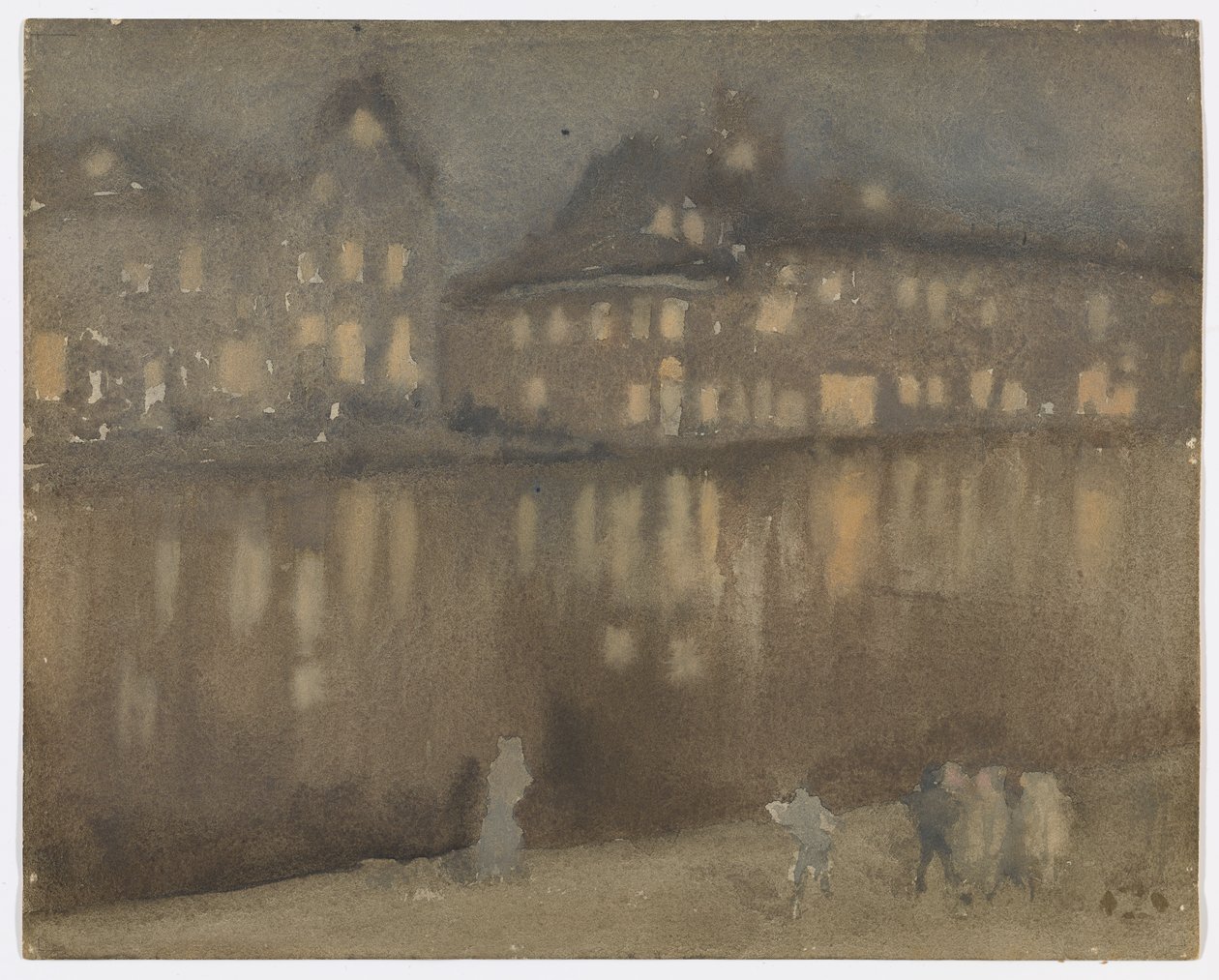 Grand Canal, Amsterdam; Nocturne - James Abbott McNeill Whistler